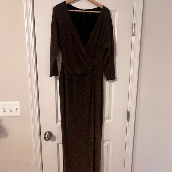 Ralph Lauren Brown Long Sleeve Dress - Picture 1 of 5
